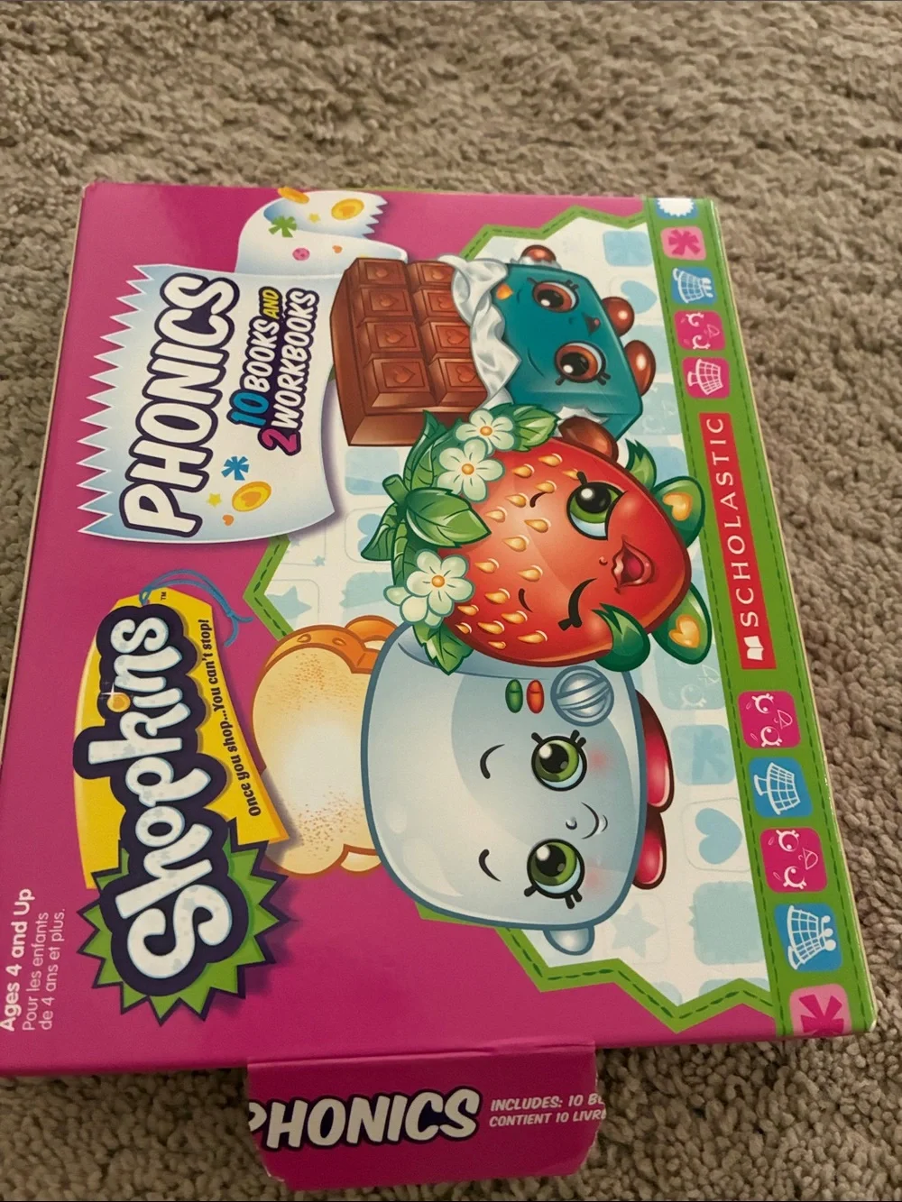 Scholastic Shopkins Phonics Set - Pink, Blue, Green